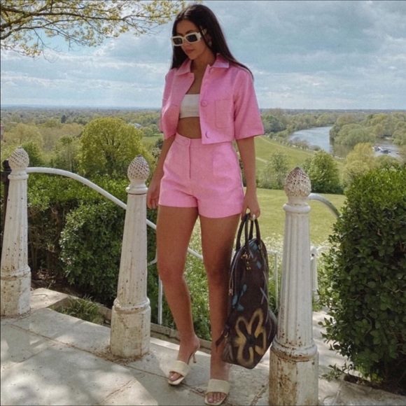 NWT Zara 2-Piece Cropped Button Blazer& Shorts Set - Picture 14 of 16